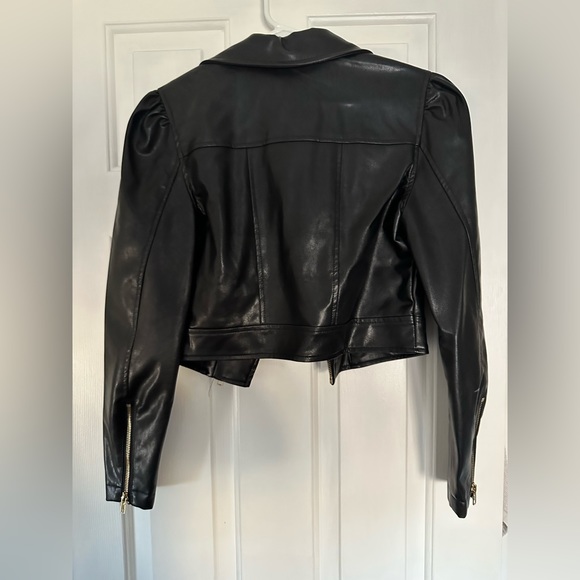 Risky Behavior Faux Leather Crop Biker Jacket - Black - VICI Strut & Bolt XS - Picture 8 of 10